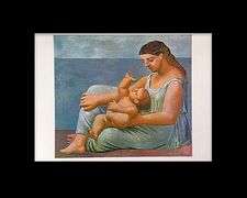 Collectible Vintage Pablo Picasso, Mother and Child (1921)