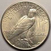 1925 Peace Silver Dollar BU