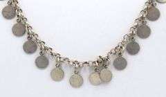 Vintage 925 sterling silver dangle necklace