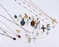 Group lot of vintage 925 sterling silver misc jewelry