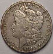 1904-S Better Date! Morgan Silver Dollar, Circulated.