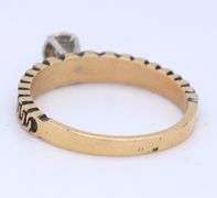 14kt Yellow gold diamond ring