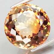Premium 11.53ct calico colored Imperial Topaz solitaire