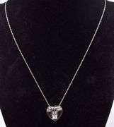 Fantastic Diamond Heart Pendant Necklace in 18K White Gold