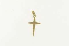 14K Yellow Gold Christian Faith Symbol Cross Vintage Charm/Pendant