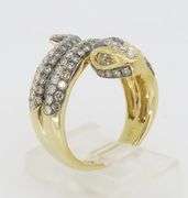 LeVian Diamond Encrusted Snake Ring