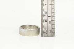 Platinum 9.3mm Men's Textured Wedding Band Ring