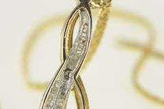 14K Yellow Gold 0.75 Ctw Diamond Chevron Loop Chain Necklace