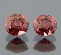 Awesome 2.13ct cherry pink Rhodolite garnet pair