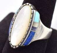 Stunning Sterling Silver Multi-Gemstone Ring