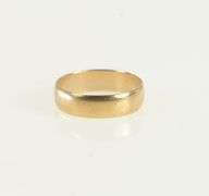 14K Rose Gold 3.7mm Vintage Simple Rounded Band Ring