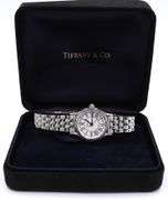 Tiffany & Co Portfolio quartz white number dial watch