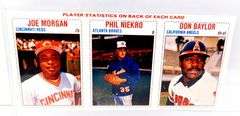 3 Baseball Cards on 1 Uncut Sheet