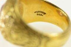 22K Yellow Gold 1917 Tiffany & Co. Art Deco Class Ring