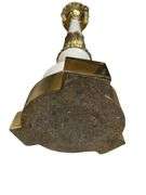 3 Way Brass and Porcelain Column Table Lamp Vintage Mid Century