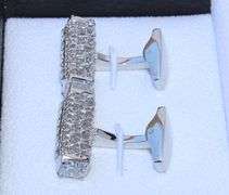 Handsome Pair Jeweled Style Cufflinks By Carelli