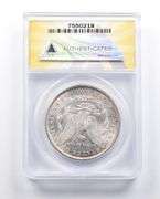 MS64 1887 Morgan Silver Dollar VAM-5 DBL DT Top 100 ANACS