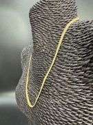 Gold Plated Sterling Silver Ball Bead Strand Chain 4mm 925 Italy Necklace 18"