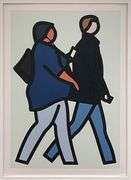 Rare Julian Opie Screenprint on Paper
