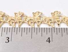 Amusing 14K Yellow Gold Carousel Horse Bracelet