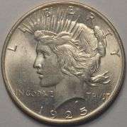 1925 Peace Dollar Flashy BU