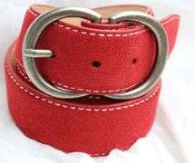 Classy Fine Quality Suede Belt, Made In Italy