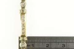 14K Yellow Gold 2.00 Ctw Diamond Squared Classic Tennis Bracelet