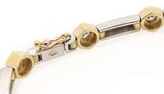 3.00ctw Round Diamond Hexagon Station Link Bracelet in 18K