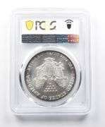 MS69 1993 American Silver Eagle PCGS Beautiful Blue Peripheral Tone