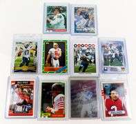 10 NFL Hall of Fame Quarterback Football Cards