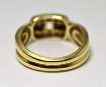 Stylish 18K Yellow Gold and Diamond Ring