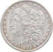 1882-O/S Morgan Silver Dollar VAM-3