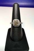 Extraordinary 3.2 Ct Bright Canary Yellow Fire Moissanite Ring