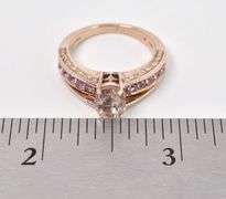 Charismatic Sterling Silver Pink Gemstone Ring