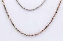 Lot of 2 vintage 925 sterling silver chains