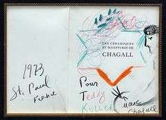 Auction Highlight: Marc Chagall One-Of-A-Kind Crayon and Pastel on Paper