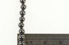 14K Yellow Gold Hematite Pearl Beaded Classic Statement Bracelet