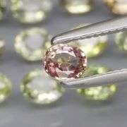 Fancy color 3.64ct Heated Only Sapphire set