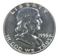 1956 Type 2 Franklin Half Dollar