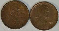 Choice Brown AU 1921-S and 1922-D Lincoln Cents