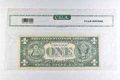 CGAI Gem Unc 65 $1 1963-A US Federal Reserve Note Green Seal FR-1901-L