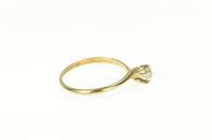 14K Yellow Gold 0.30 Ct Old European Diamond Engagement Ring