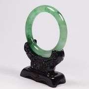 Natural Certified China Green Jadeite Bangle