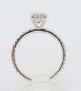 2.01CTW Hidden Halo Oval Diamond Engagement Ring