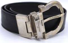 Ferragamo black leather ladies belt