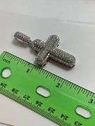 CERTIFIED BRAND NEW 14K DIAMOND CROSS PENDANT 4.55 CARATS.