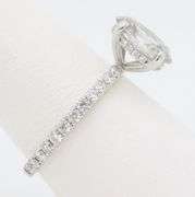 2.01CTW Hidden Halo Oval Diamond Engagement Ring
