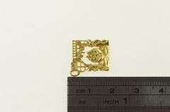 18K Yellow Gold Queenstown New Zealand Travel Charm/Pendant