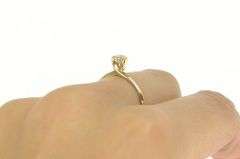 14K Yellow Gold 0.30 Ct Old European Diamond Engagement Ring
