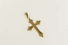 14K Yellow Gold Cross Christian Faith Symbol Religious Charm/Pendant